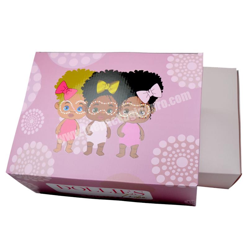 SENCAI Wholesale Custom Logo Corrugated Paper Box Dolls Box Packaging Box