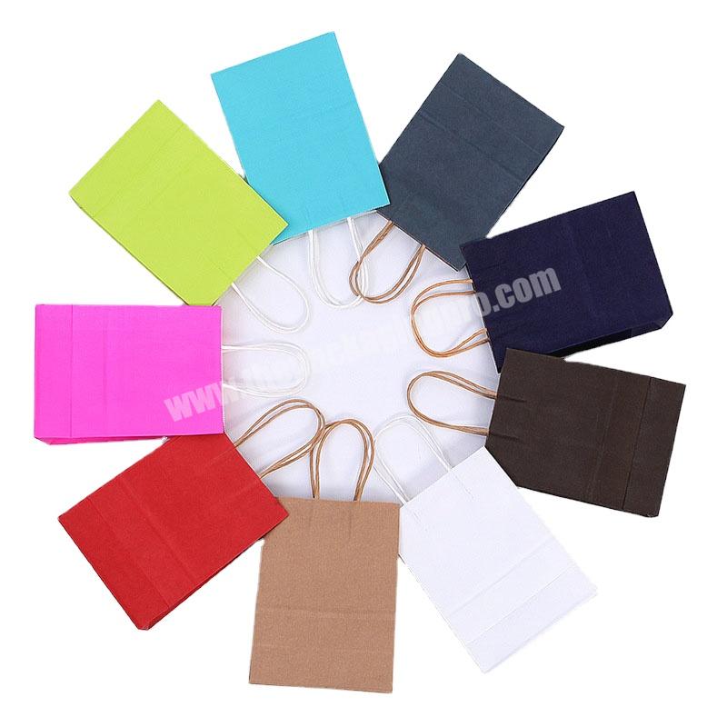 SENCAI colorful printing full color KRAFT paper bag gift packaging strong personality accepted
