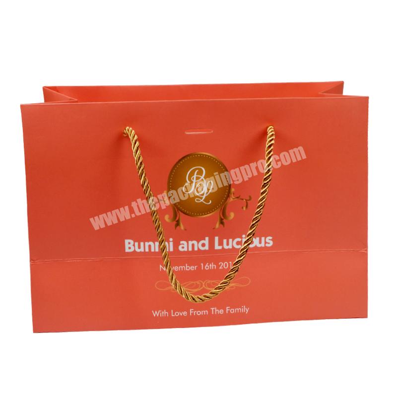 Sencai Custom Cheap 250g White Card Paper Gift Packaging Bags With Logo