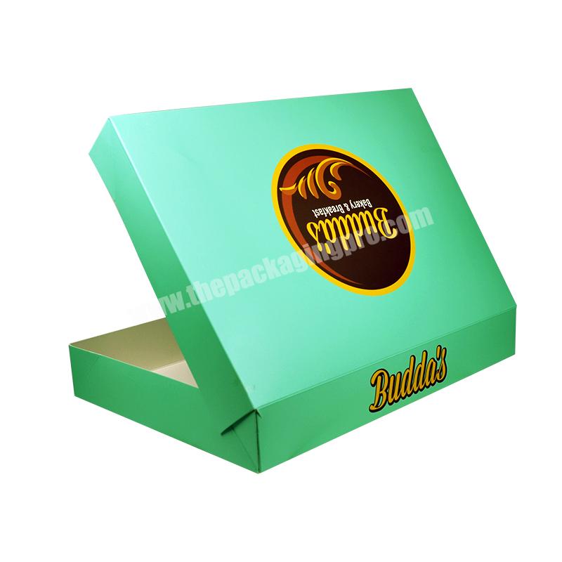 Sencai Food Grade Products Custom Green Color Macarons White Card Paper Box With Logo