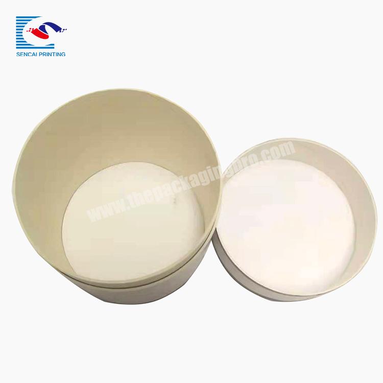 Sencai Hot Sale Round Paper Boxes For Candles Packaging Custom With Logo