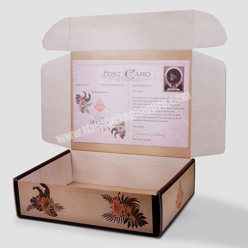 Sencai customized corrugated cosmetic paper shipping box