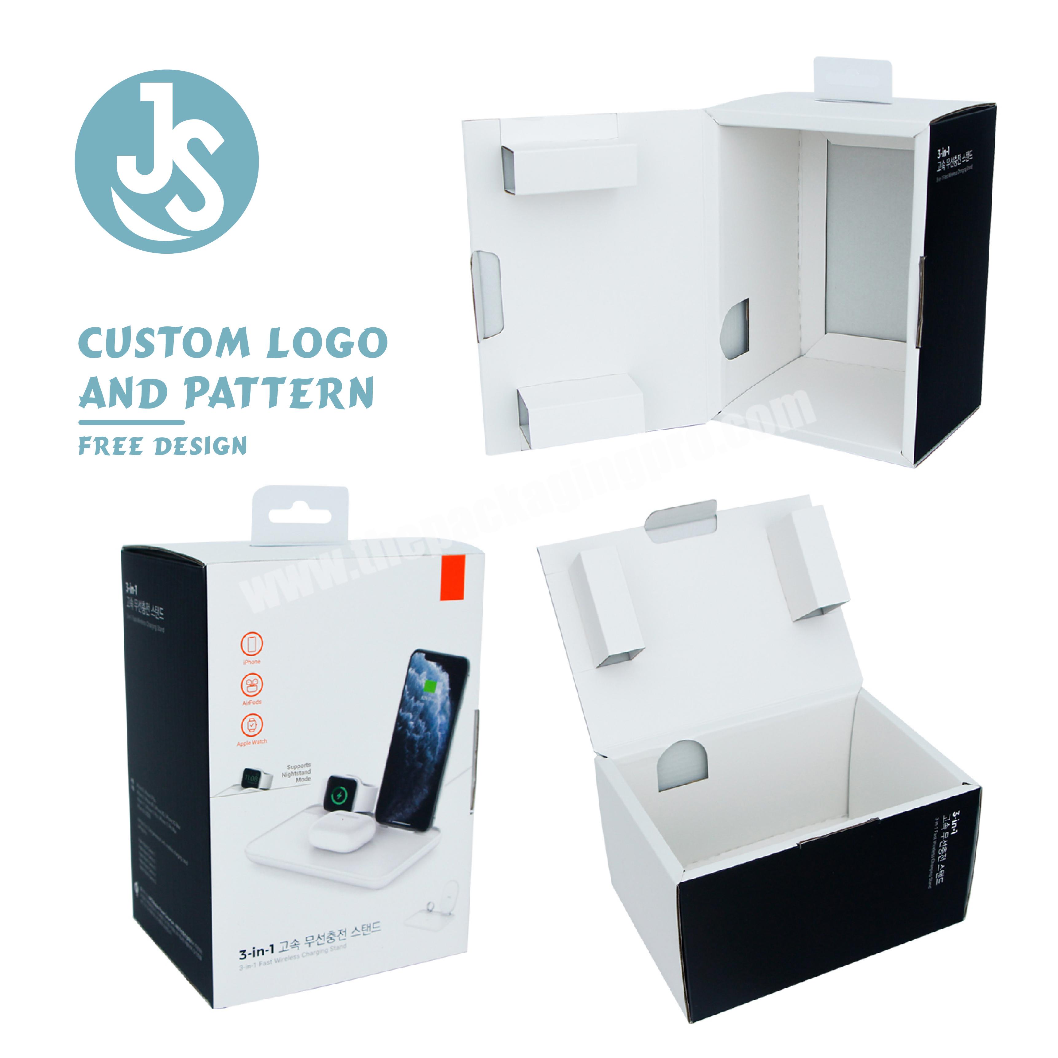 Shenzhen Custom Power Bank Paper Packaging Box Customized Logo Wireless Power Bank Charger Shipping Gift Box