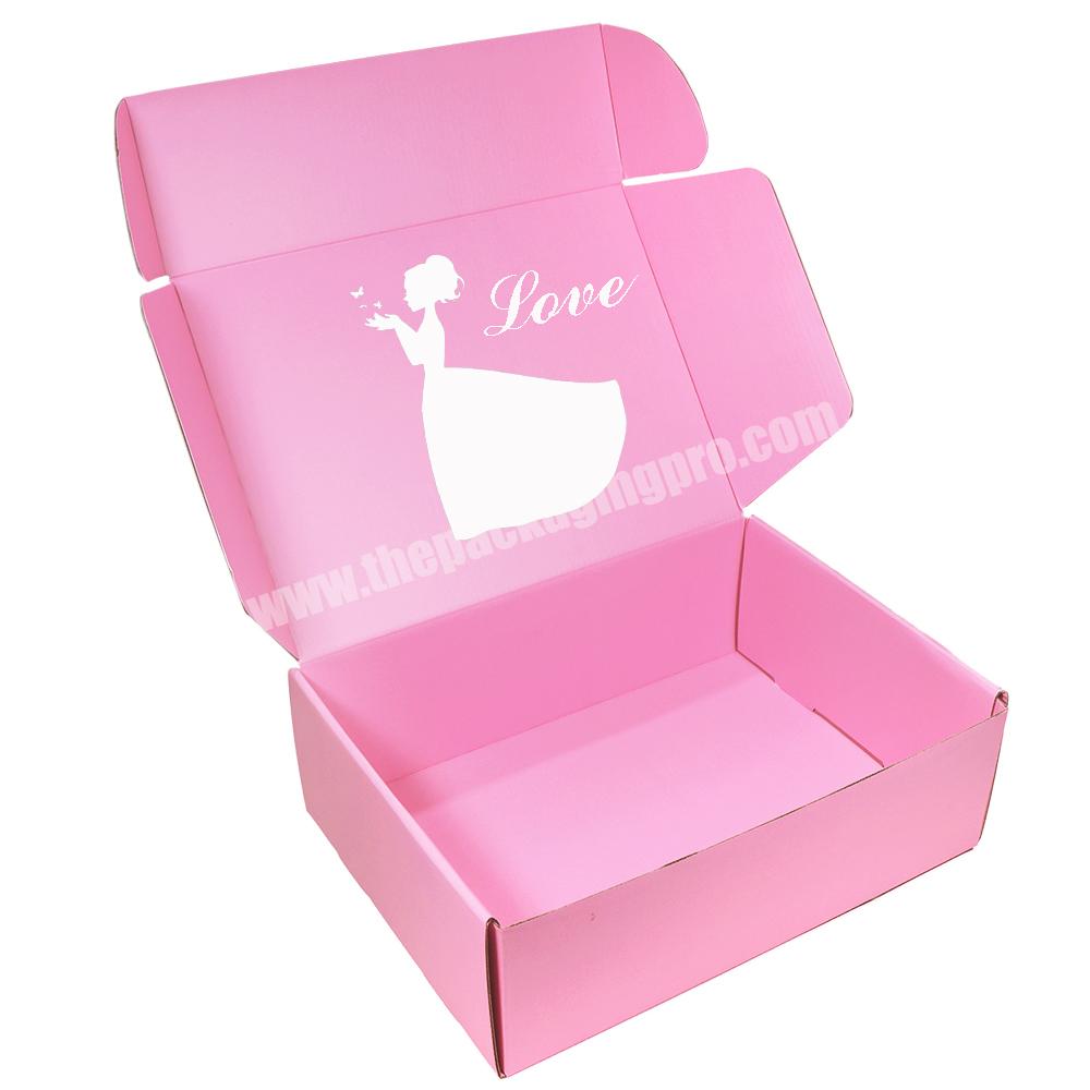 Strong Quality Mail Box Corrugated Shipping  make up Box Custom Design Logo For Clothing Paper Box