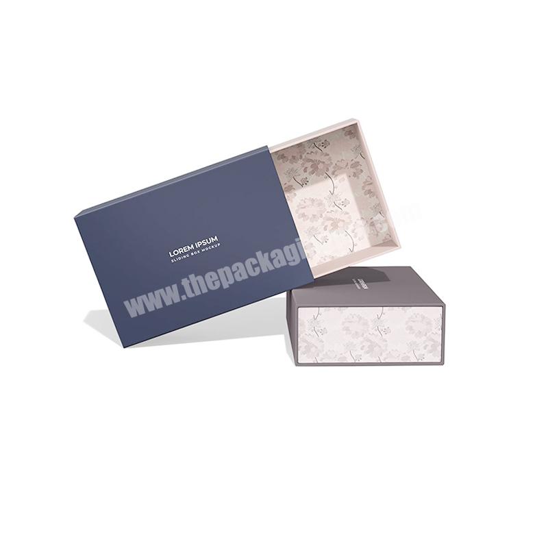 Student Myopia Glasses Case Paper Small Thin Slider Box Drawer Type Gift Packaging Boxes With Handles