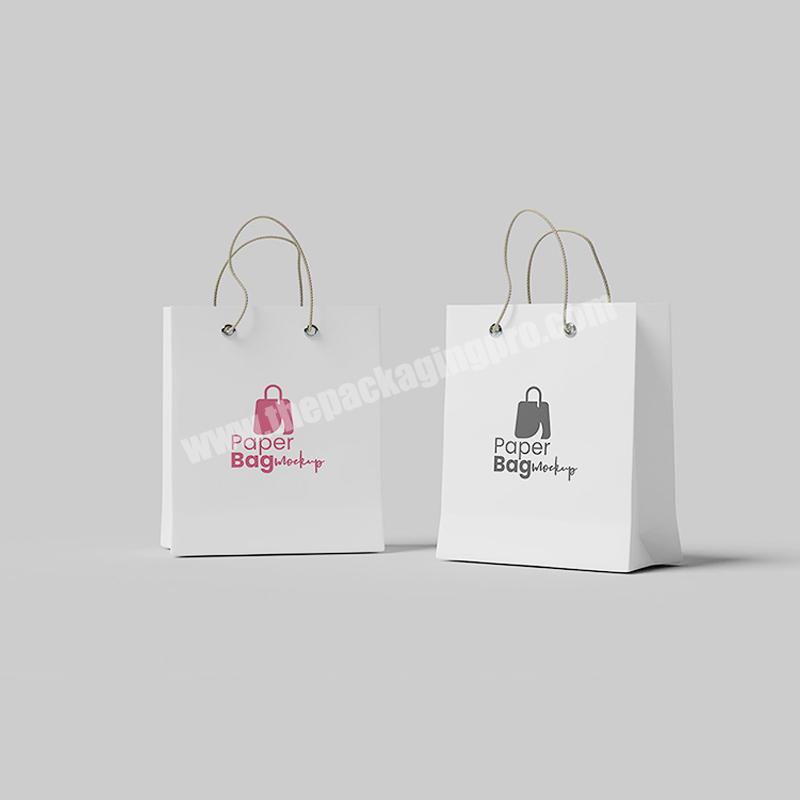Take Away With Handle Custom Print Shopping  Scarf Socks Sweater Warm Pants Paper Bags With Your Own Logo