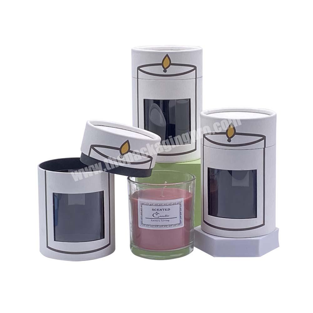 Top Quality Round Candles Cylinder Cardboard Box Recyclaable Candle Jar Paper Tube Packaging
