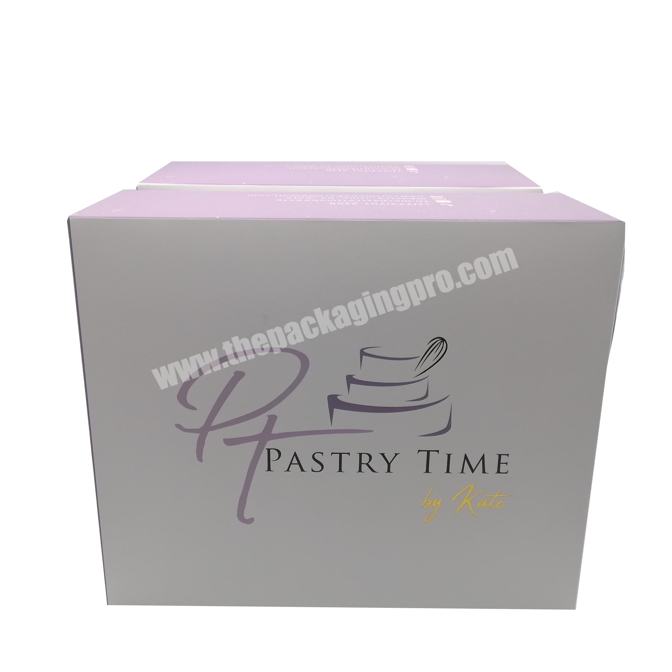 Top Sales Cute Cupcake Packaging Box Donut Dessert Pastry Paper Box For Bakery