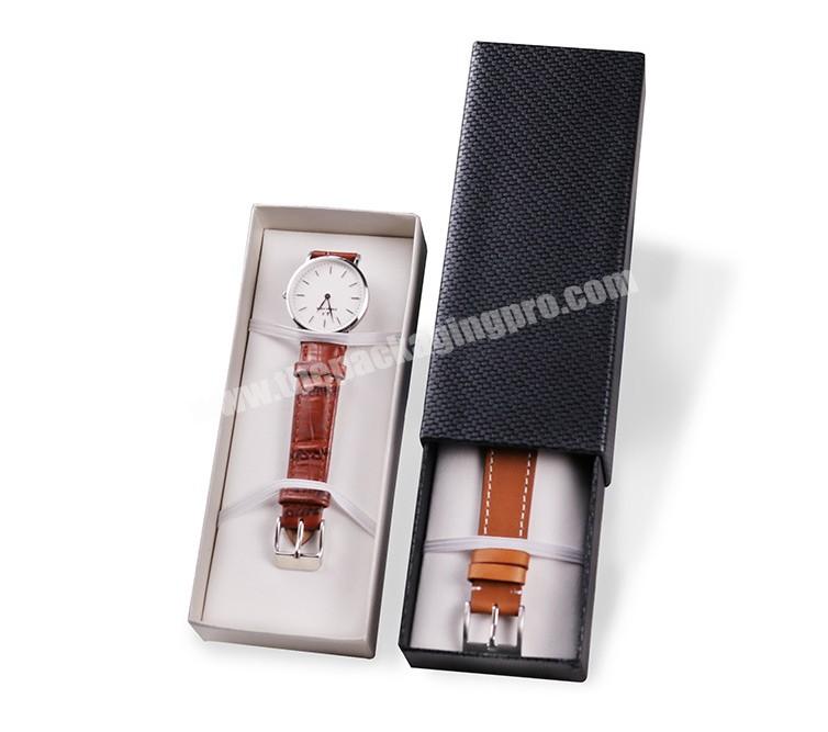 Top Seller Simple Drawer Type Paper Watch Strap Packaging Box with Custom Logo