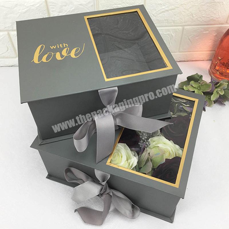 Valentine or Mothers's Day Gift Box 16 roses Valentine Days Dift Rose Holding Box Strong Paper Box With Shining Love Transparent