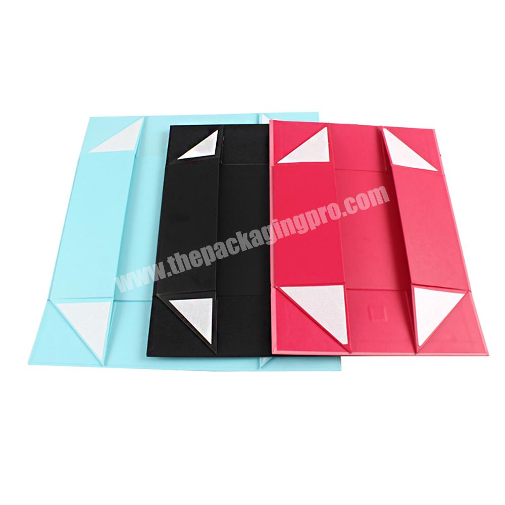 Wedding Gift Box with Changeable Ribbon and Magnetic Closure for Luxury Packaging Fold Box caixas embalagem