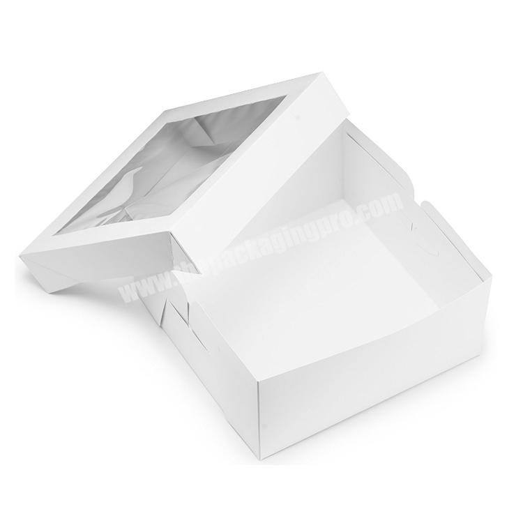 White Cake Box With Window Wholesale