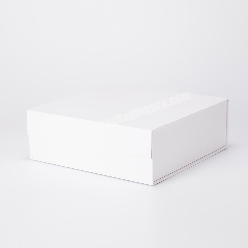White Cardboard Solid Color Folding Gift Paper Box Pvc Clear Folded Box 14 X 14 X 8 Folding Paper Box