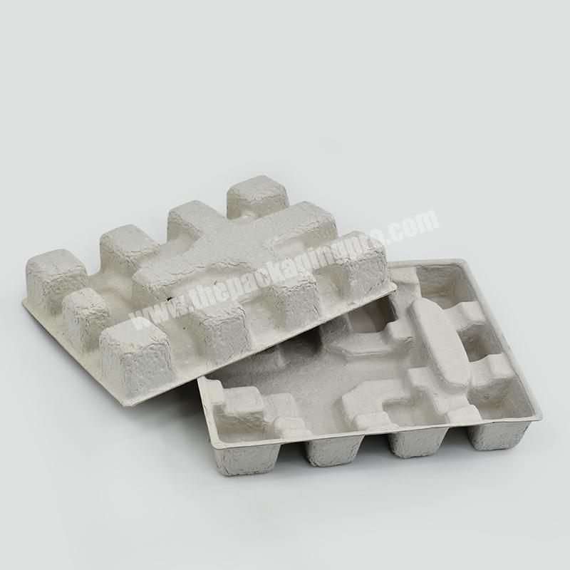 White Pulp Mold Paper Tray Recycle Mould Paper Pulp inner tray