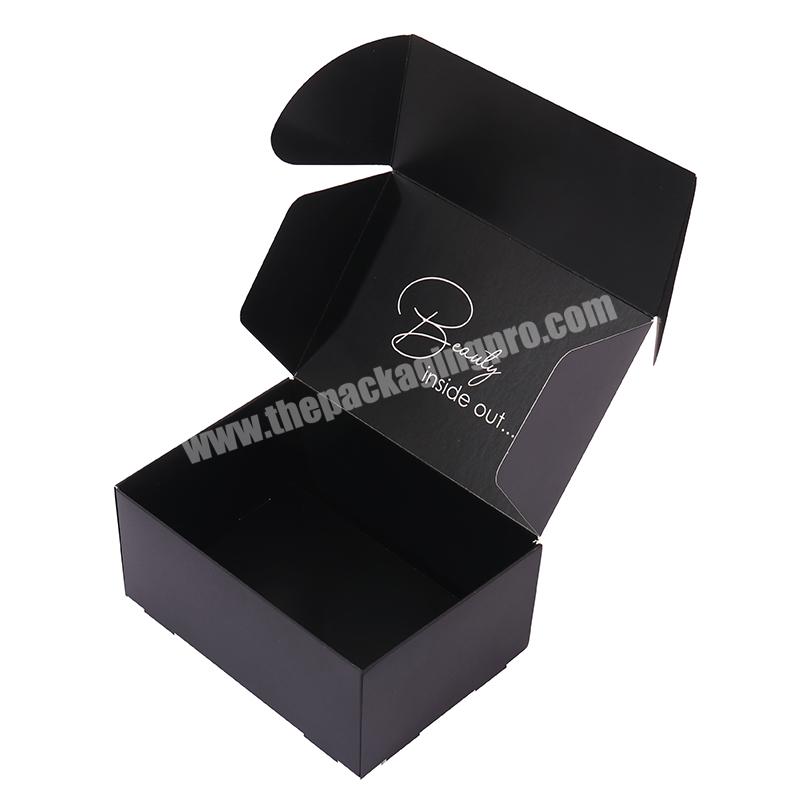 Wholesale Aircraft Giftbox Fold Paperbox Custom Logo Luxury Black Folding Gift Packaging Cardboard Paper Box