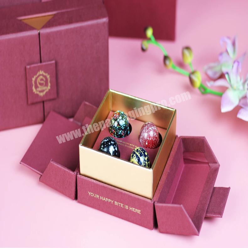Wholesale Cardboard Paper Box Luxury Empty Wedding Gifts Sweet Candy Chocolate Packaging Box