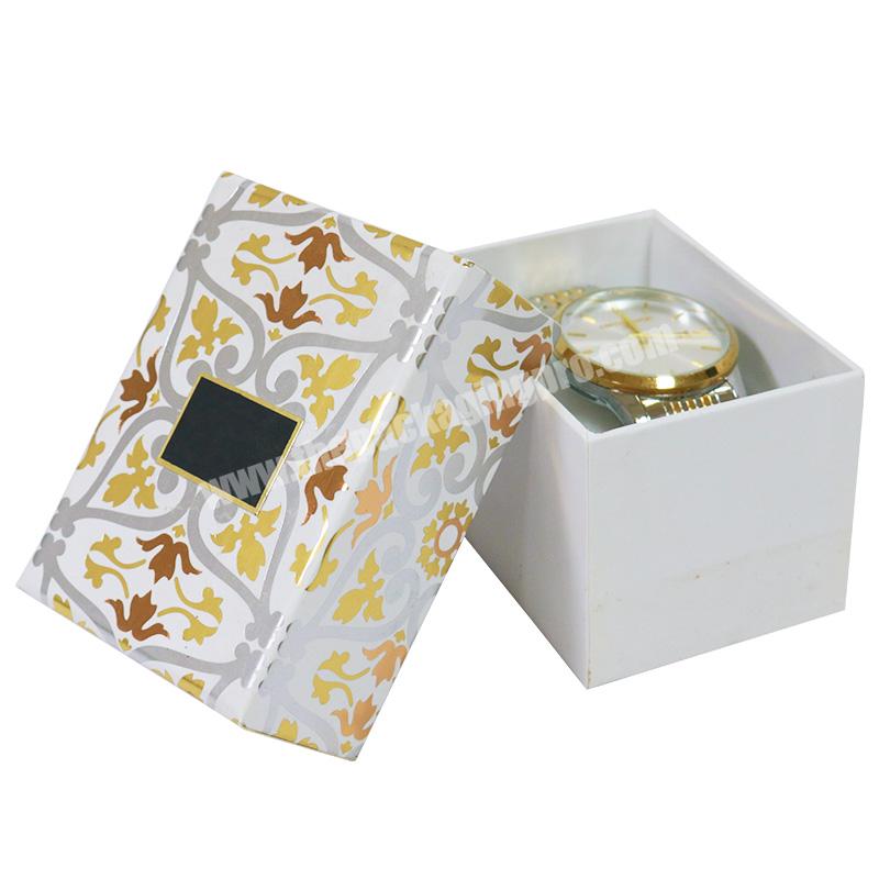Wholesale Cheap Lid and Base Paper Watch Box Packaging Custom Logo Rigid Cardboard Watch Box