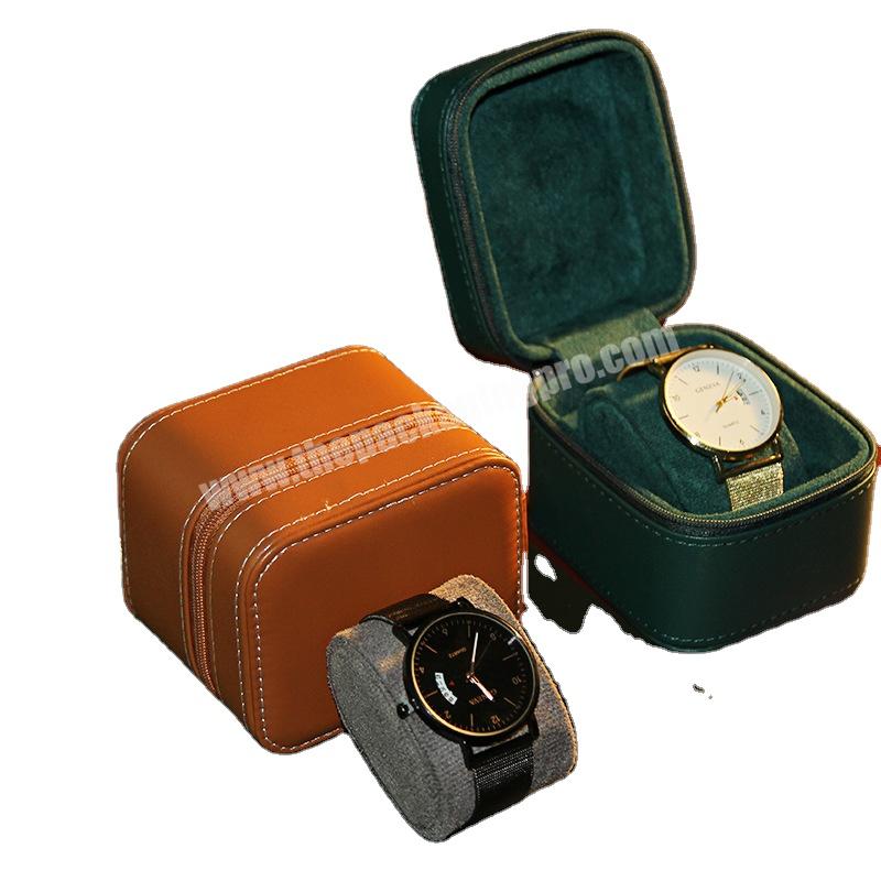 Wholesale Cheap Mens Organizer Luxury Case Custom Storage Packing Leather Gift Watch Box