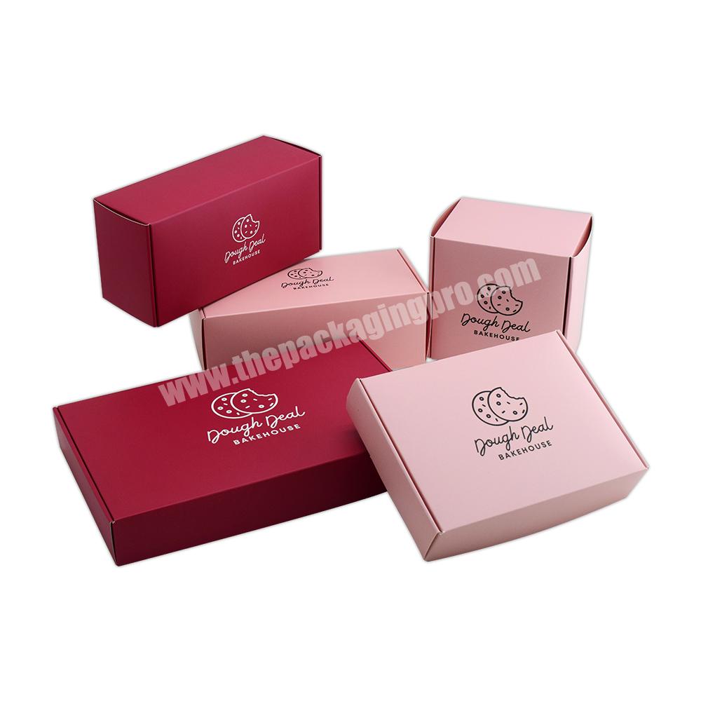 Wholesale Custom Christmas Pink Bakery Cake Donuts And Cookie Doughnut Box With Insert