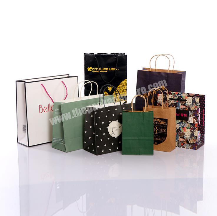 Wholesale Custom Drawstring Shopping Bag Paper Shoes Clothes packaging Bags With Logo