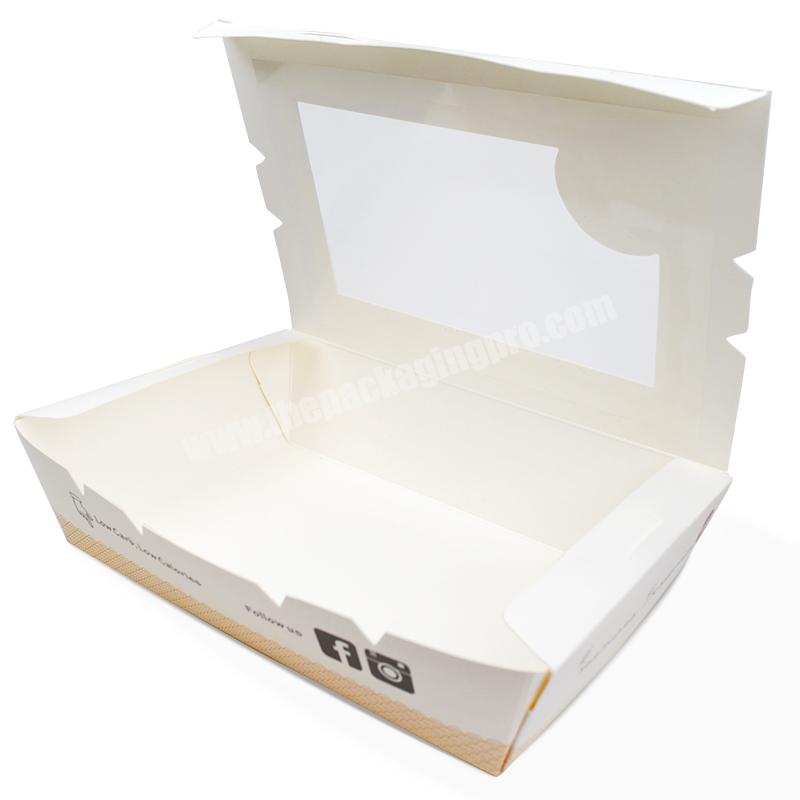 Wholesale Custom Food Grade Paper Chicken Take Away Paper Box Salad box