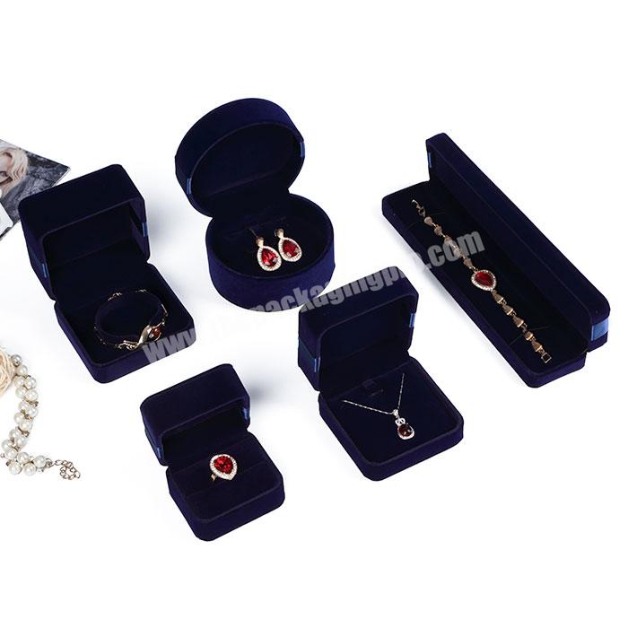 Wholesale Custom Jewelry packing Wedding Luxury Velvet Ring Box