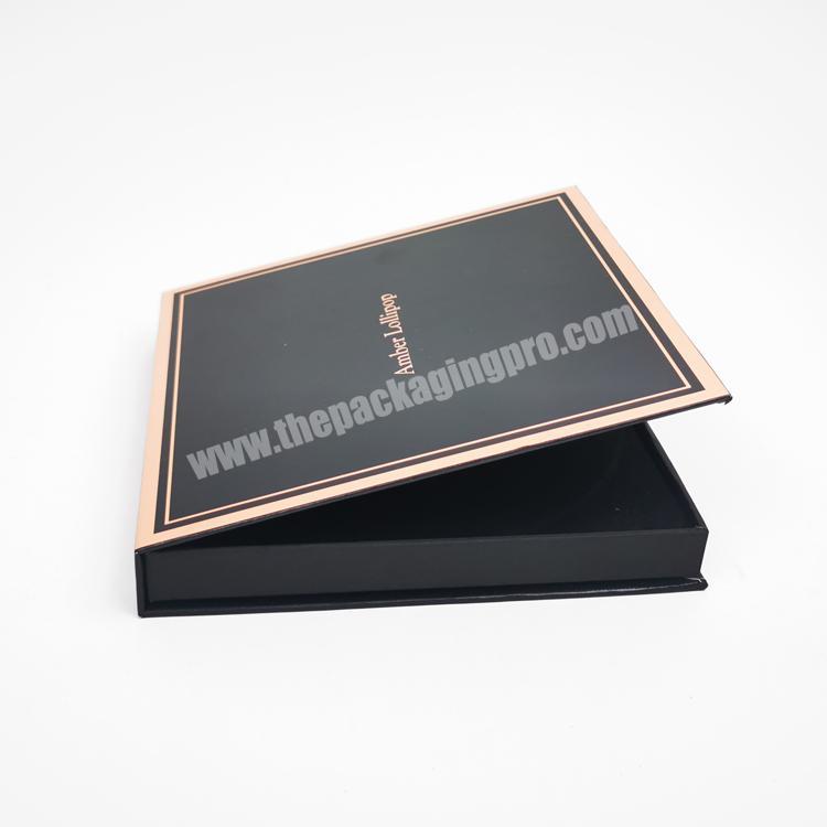 Wholesale Custom Logo Black Magnetic Paper luxury Cardboard box with foam insert magetic packaging Gift box
