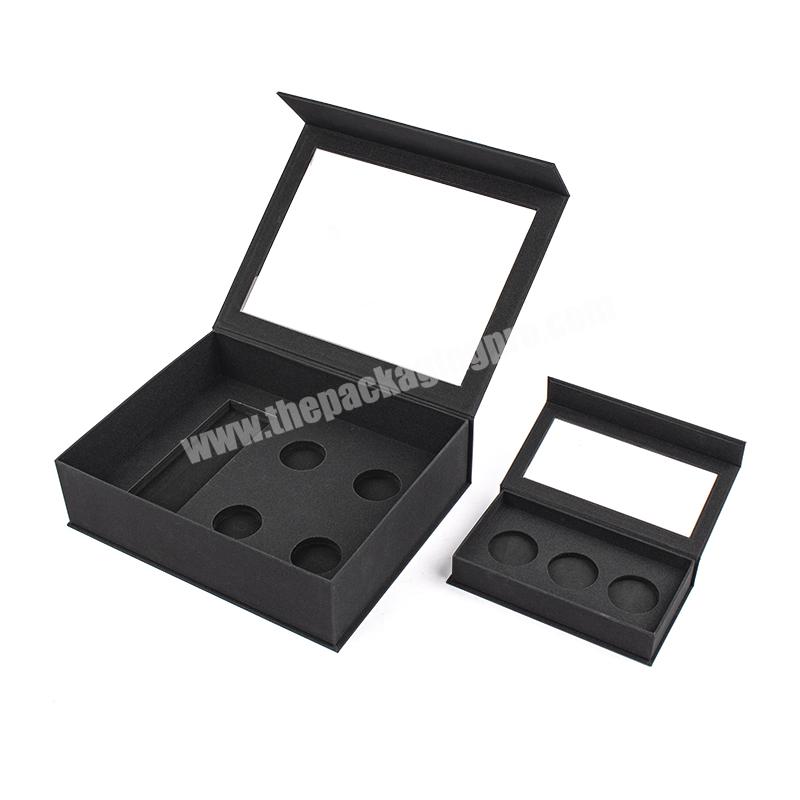 Wholesale Custom Logo Cardboard Paper Gift Luxury Magnetic Cosmetics Makeup Box With Window