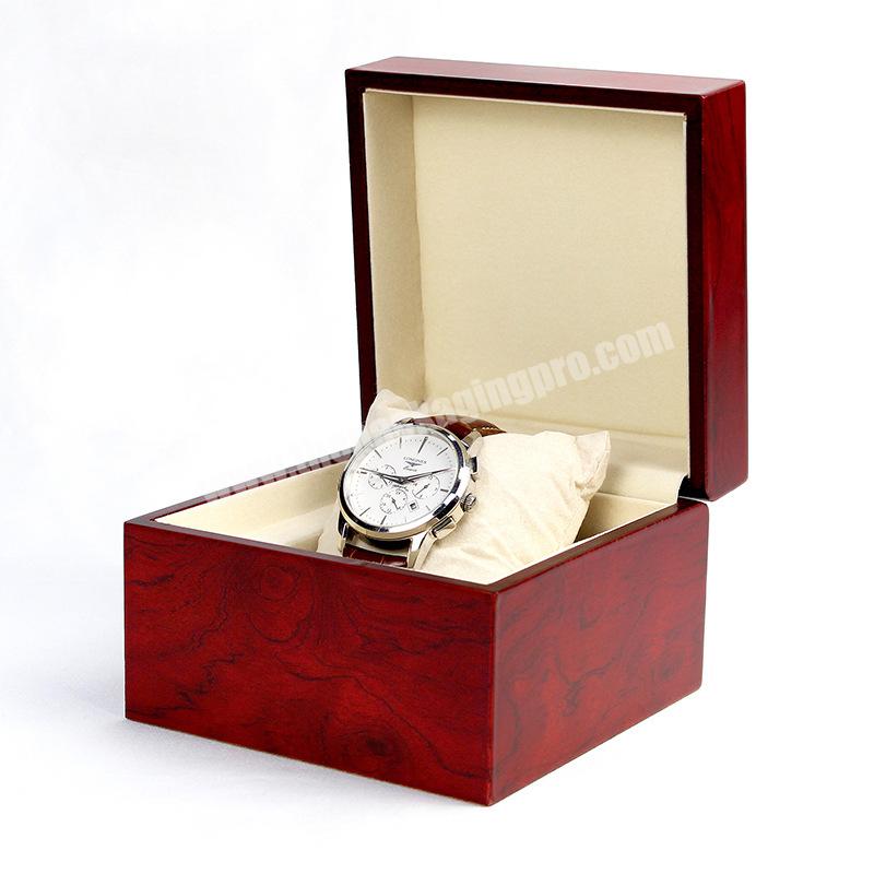 Wholesale Custom Logo Clamshell Vintage Luxury Travel Gift Packaging Empty Watch Box