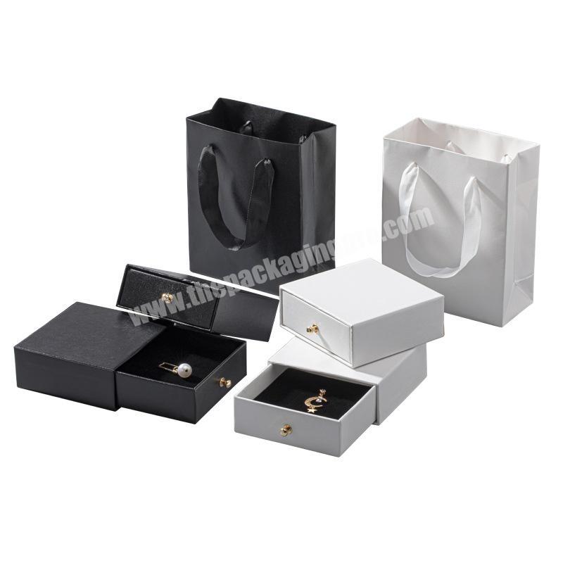 Wholesale Custom Logo Luxury Drawer Paper Material Jewelry Packaging Boxes