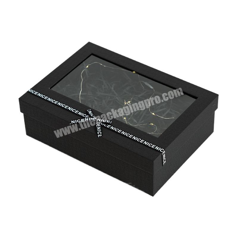 Wholesale Custom Logo Organizer Luxury Lid and Base Ribbon Lipstick Packaging Christmas Gift Paper Box