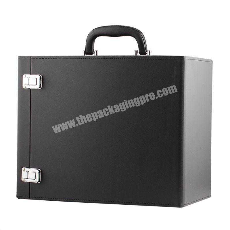 Wholesale Custom Logo PU Leather Luxury Printing Packing 6 Bottle Gift Wine Box