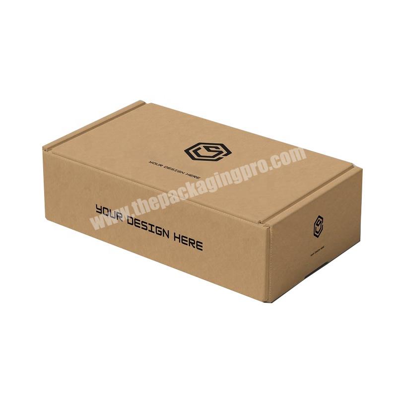 Wholesale Custom Logo Printed Kraft Paper Cardboard Packaging Underwear Clothes Corrugated Carton Mailer Shipping Boxes