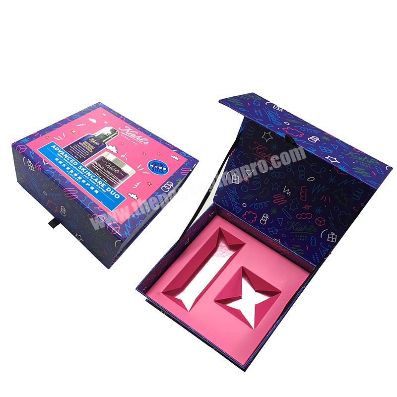 Wholesale Custom Logo Printed Luxury Gift Skincare Packaging Magnetic Rigid Cardboard Paper Cosmetic Box