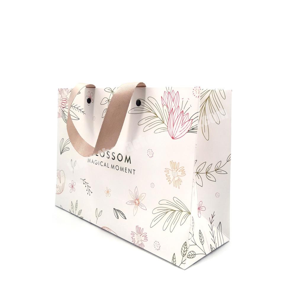 Wholesale Custom Logo Printed Luxury Paper Bag  Printed Gift Shopping Paper Bag With Logo