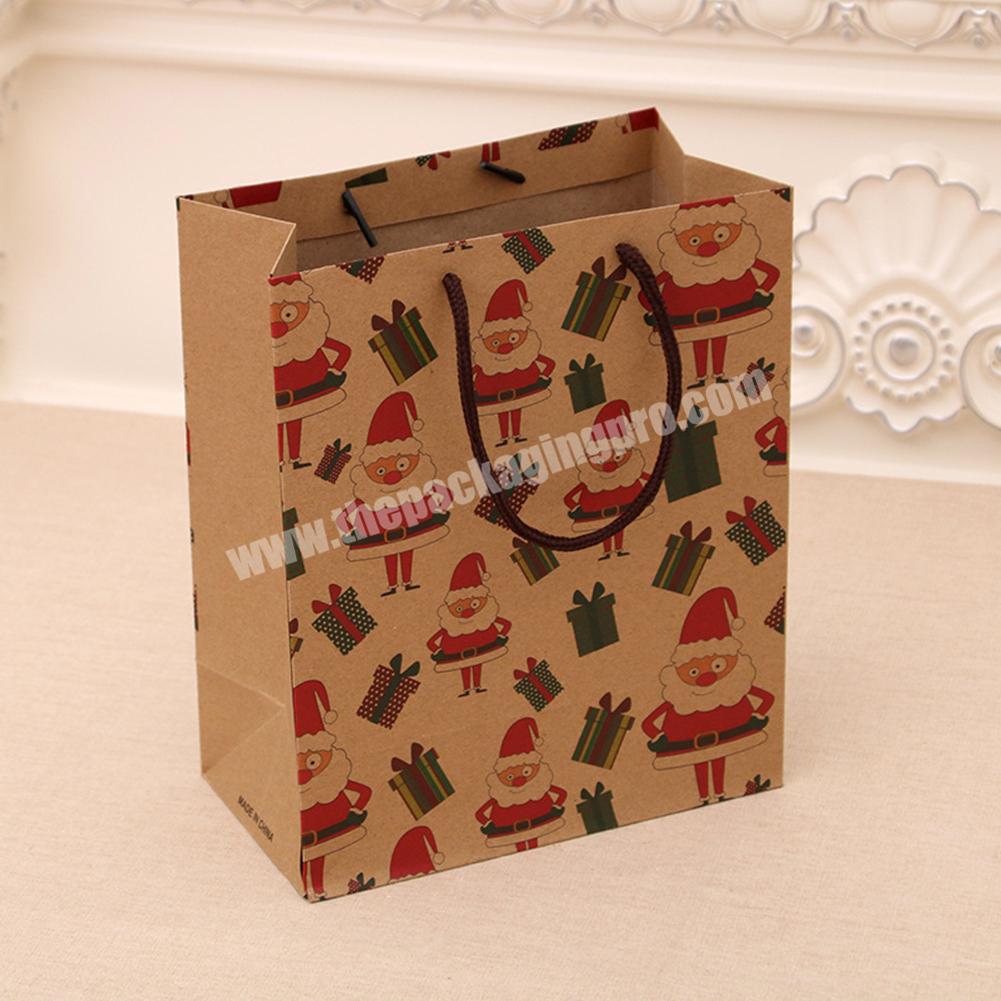Wholesale Custom Logo Printed New Design Die Cut Handle Gift Bag Black Shopping Paper Bag