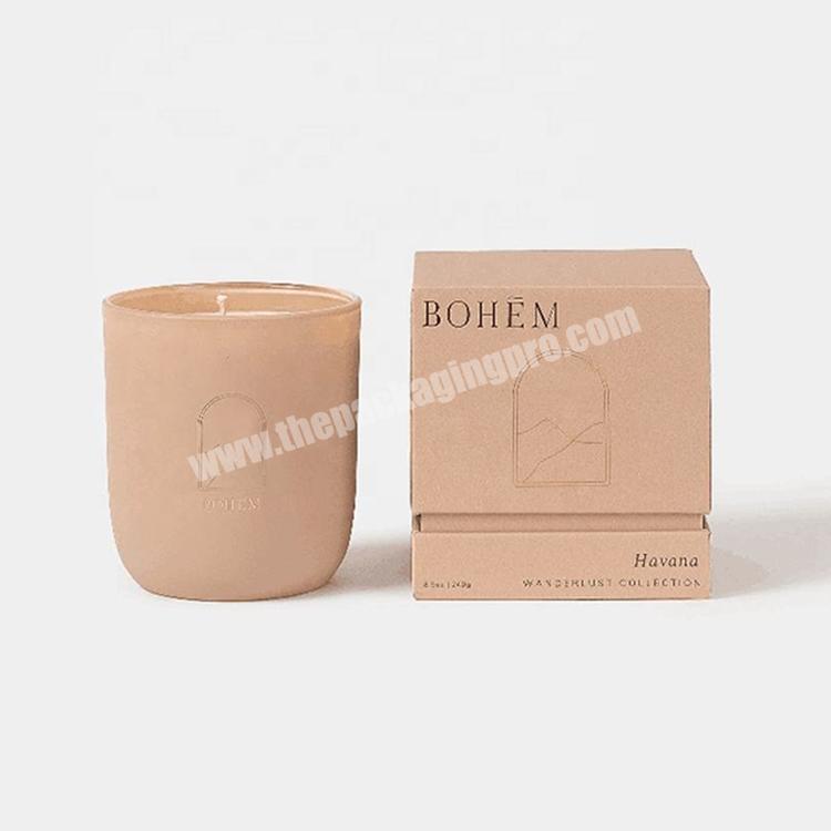 Wholesale Custom Luxury Holographic Empty Candle Jars Set Rigid Packaging Boxes Gift 2 Piece Insert Shipping Candle Box With Lid