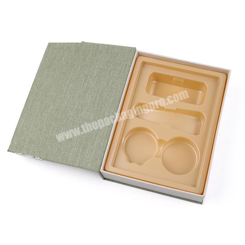 Wholesale Custom Luxury Makeup Beauty Boxes Book Shaped Magnetic Gift Cosmetic Box Beauty Packaging