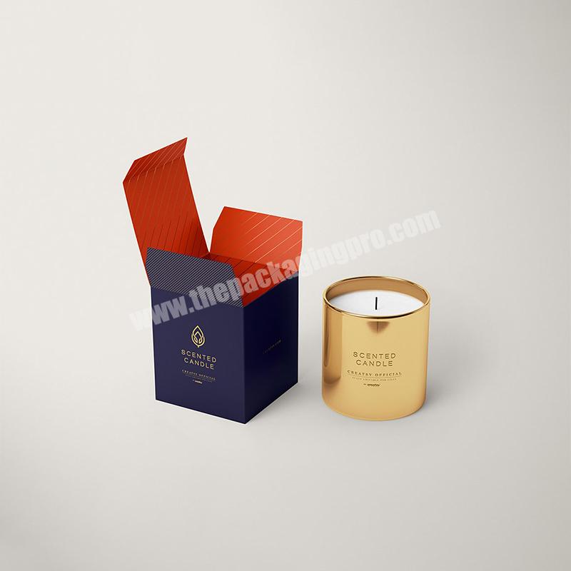 Wholesale Custom Luxury Personalized Logo Design Cardboard Gift Jars Candle Packaging Boxes For Candles