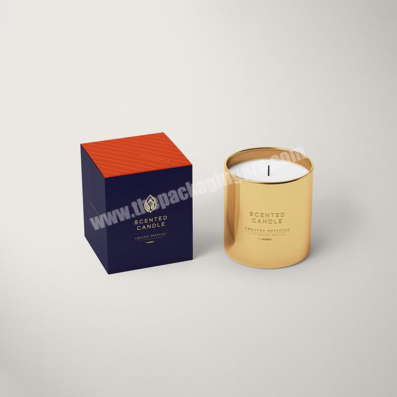Wholesale Custom Luxury Personalized Printing Cardboard Gift Jars Candle Packaging Boxes For Candles