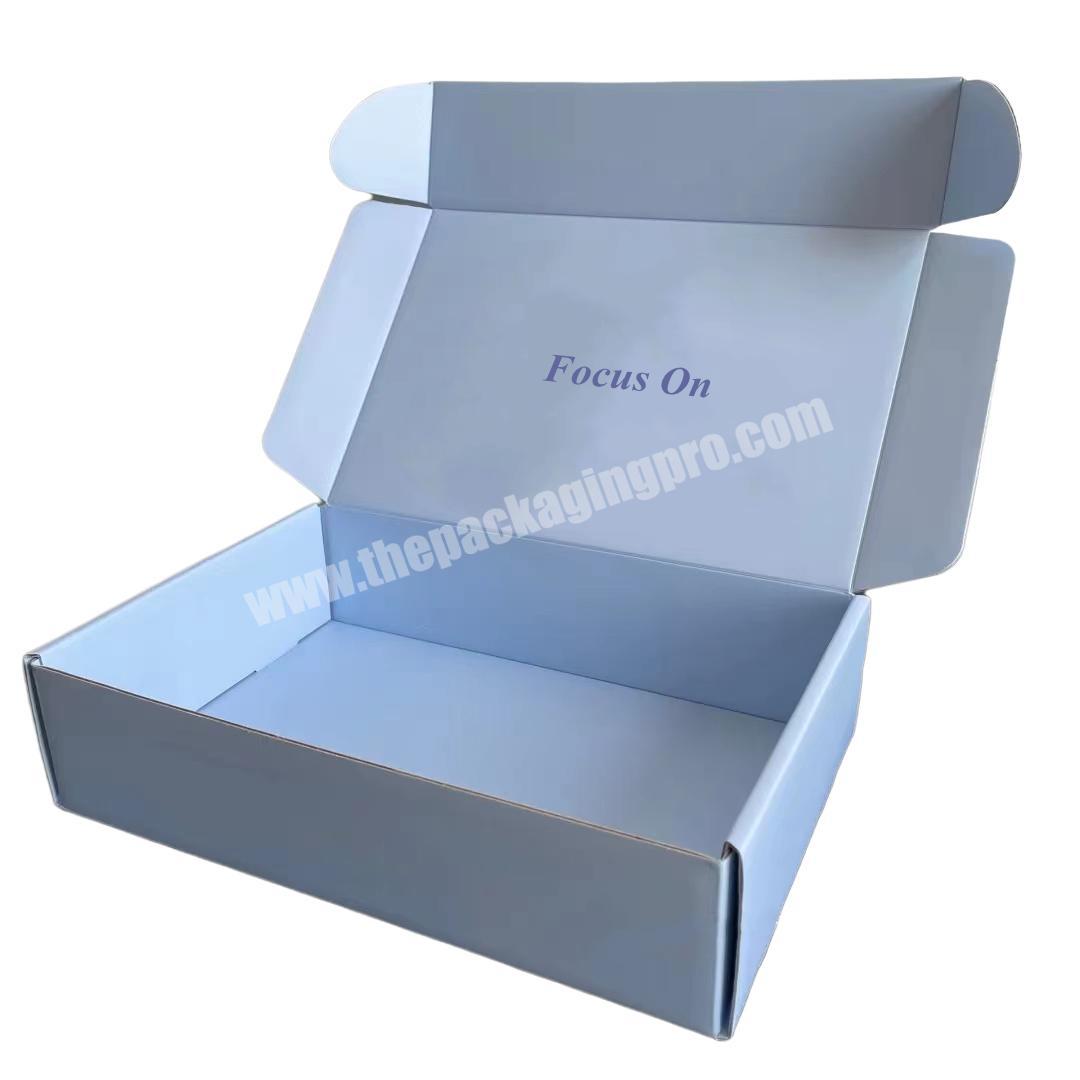 Wholesale Custom Printed Mailer Shipping Carton Paper Corrugated Box Foldable Postal Delivery Tuck End Corrugated Paper Boxes