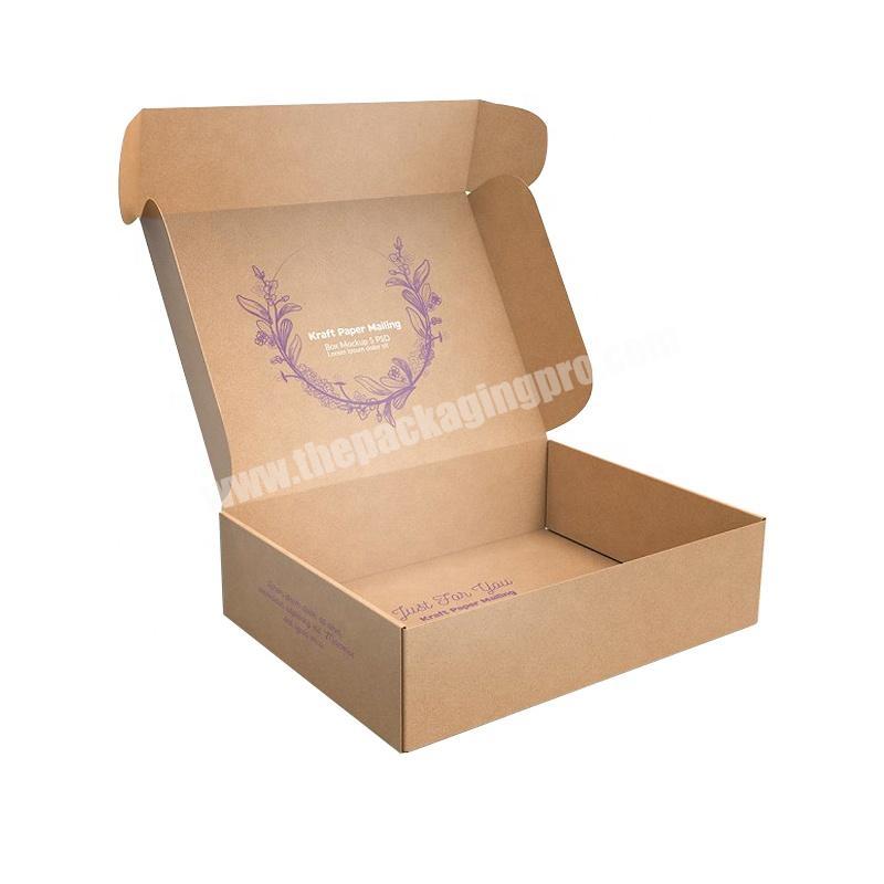 Wholesale Custom Size Logo Printed Unique Plain wedding Corrugated Shipping Boxes Cardboard Skincare Mailer Clothing Packing Box