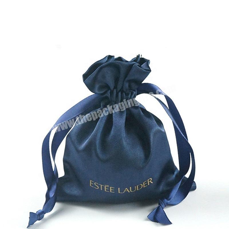 Wholesale Custom Your Own Logo Dust Pouch Packaging Drawstring Any Size Satin Velvet Gift Bag
