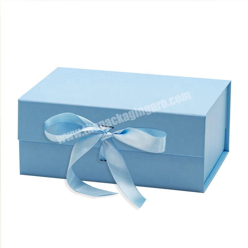 Wholesale Custom Your Own Logo Luxury Magnetic Paper Bridesmaid Proposal Boxes for Gift Sets with Ribbon