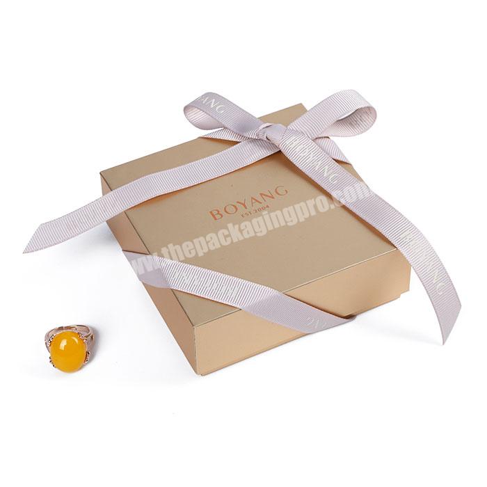 Wholesale Custom high quality Logo Luxury jewelry box paper necklace bracelet box