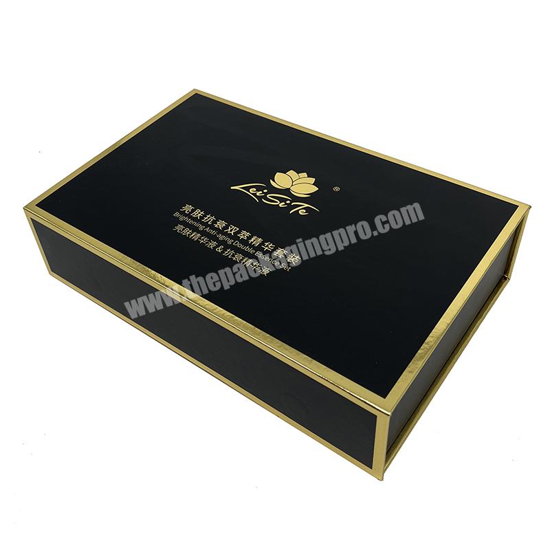 Wholesale Custom matte Cosmetic Box Magnetic Paper Gift Box for Skincare Packaging with insert