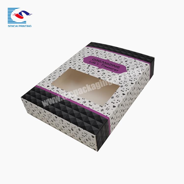 Wholesale Customized Logo Art Paper Box Fancy Soap Box With PVC Window