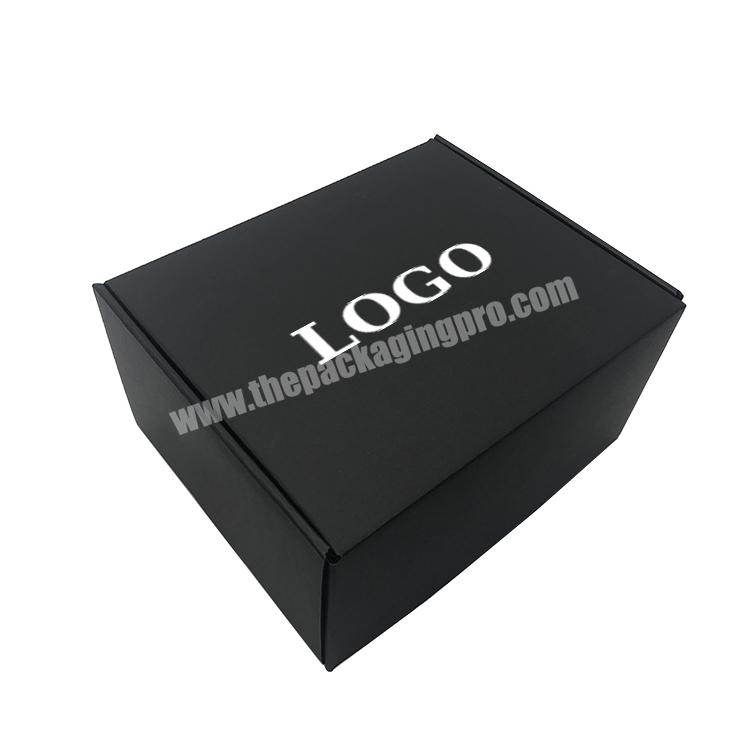 Wholesale Customized Logo Printing Perfume Paper Packaging Box Black Shipping Corrugated Cardboard Mailer Box
