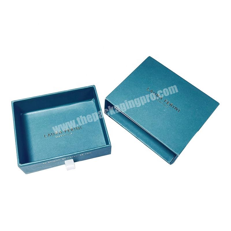 Wholesale Eco Friendly Paper Custom Logo Luxury Small Drawer Necklace Gift Jewellery Jewelry Packaging Box with logo