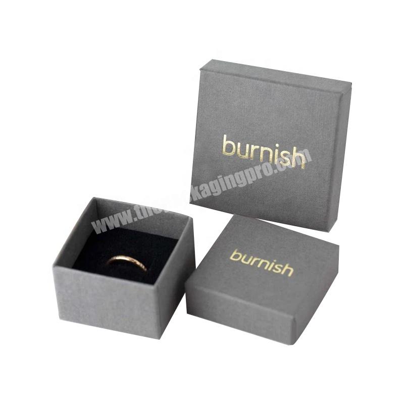 Wholesale Eco Friendly small Necklace Jewellery Box Custom Luxury Paper Ring Packaging Gift Jewelry Box With Logo Printed
